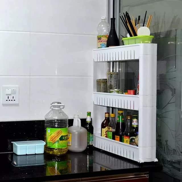 Multi purpose narrow rack trolley