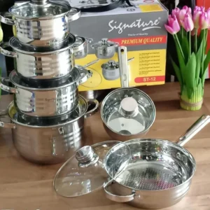 15 pcs Induction Base Stainless Steel Cookware set